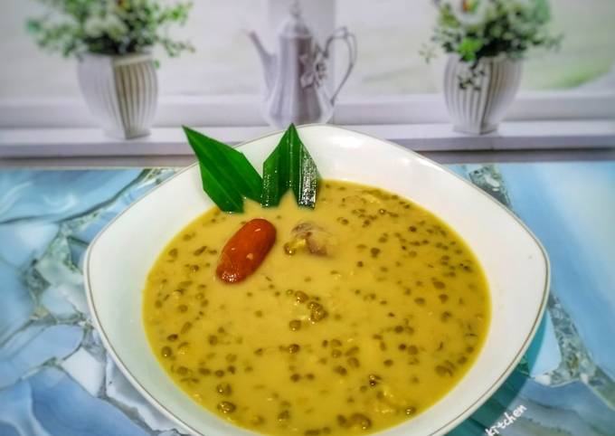 Resep: Bubur Kacang Hijau Ketan Putih Durian👩‍🍳 Ekonomis Untuk Dijual
