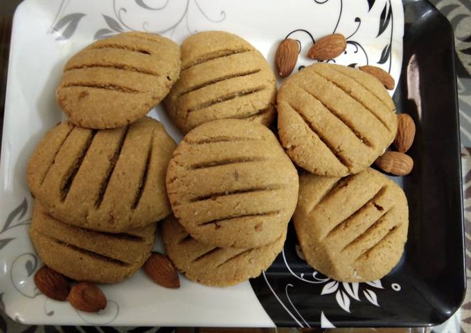 Wheat flour jaggery cookies