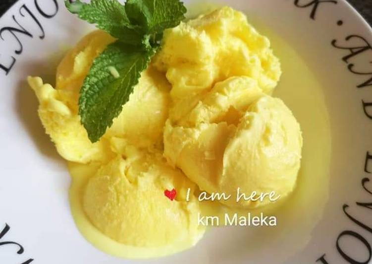 Yellow mellow ice cream