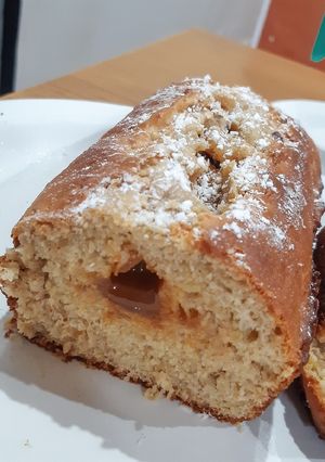 Una foto de Budín de banana split fácil