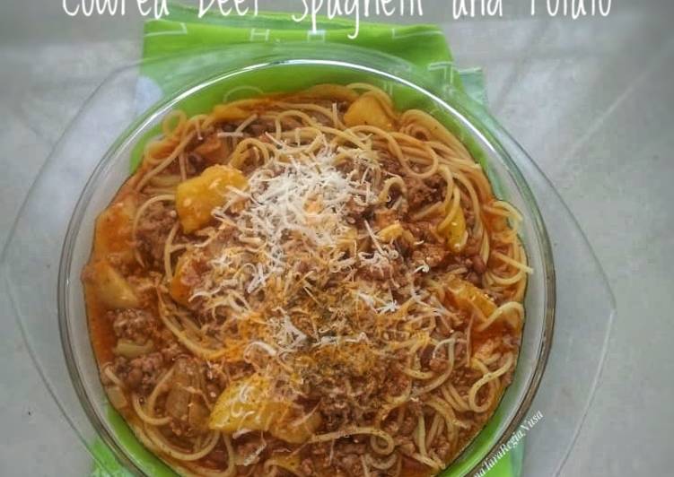 Resep CowPea Beef Spaghetti and Potato Jadi, Bikin Ngiler
