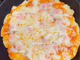 Pizza Teflon (Roti Tawar) - kids friendly