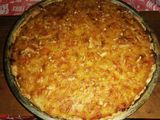 Tarta de puerro, jamón y queso