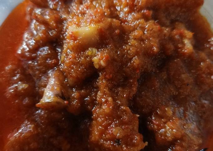 Resep bikin Cumi asin sambal bawang untuk Hari Raya  lezat