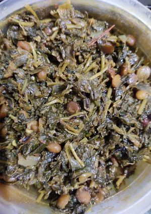 A picture of Spinach & Chana curry.