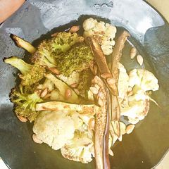 A picture of Oven roasted vegetables.