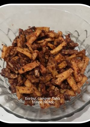 Foto resep Kering campur tahu tempe balado