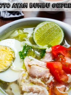 Foto resep Soto Ayam Bumbu Geprek