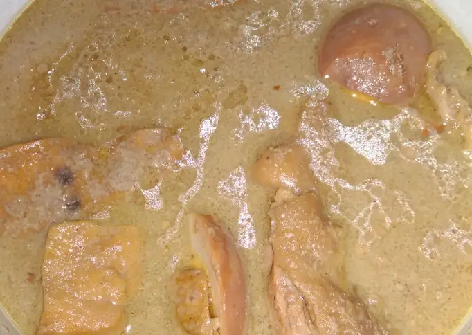 Bagaimana Menyiapkan Opor ayam tahu (pelengkap gudeg) Anti Gagal