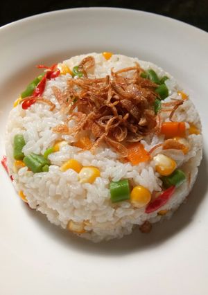 Foto resep Nasi Vege Mix Magic Com
