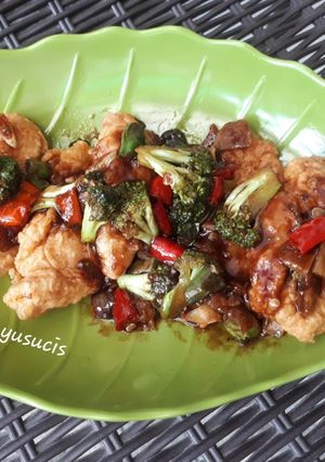 Foto resep Ayam tepung teriyaki pedas 🌶🌶