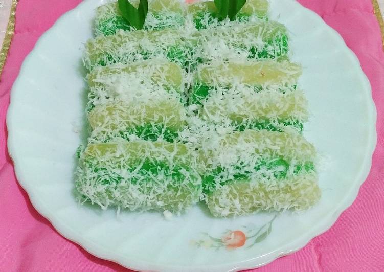 Cara mudah memasak Kue lapis singkong yang nikmat