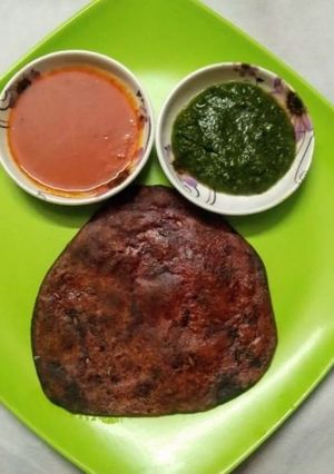 A picture of Beetroot Paratha.