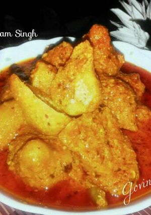 A picture of Govind gatte ki sabji.