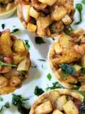 Mini-tartaletas de patata y pulpo al pimentón
