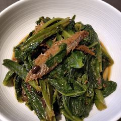 A picture of Sauteed Lettuce w/ Tauci Fish.