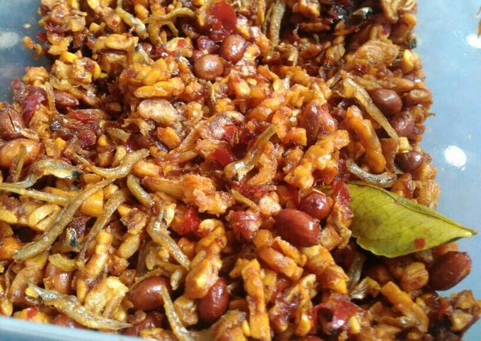 Cara Memasak Tempe VS Teri memperebutkan Kacang tanah😄 Ekonomis Untuk Dijual