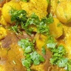 A picture of Omlette curry.