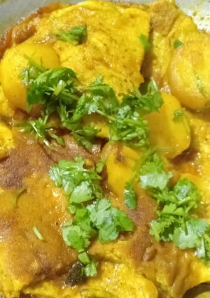 A picture of Omlette curry.