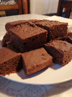 Una foto de Brownie de boniato