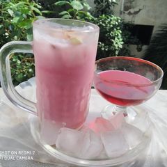 A picture of Sweet Yoghurt Rosy Drink PUNJABI LASSI.