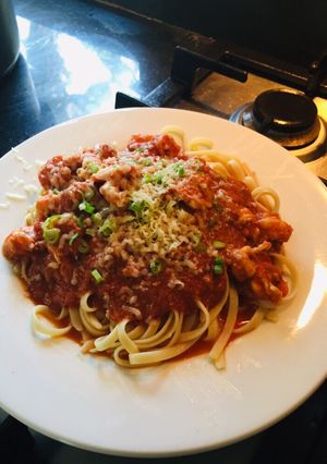 A picture of Shrimp Linguine.