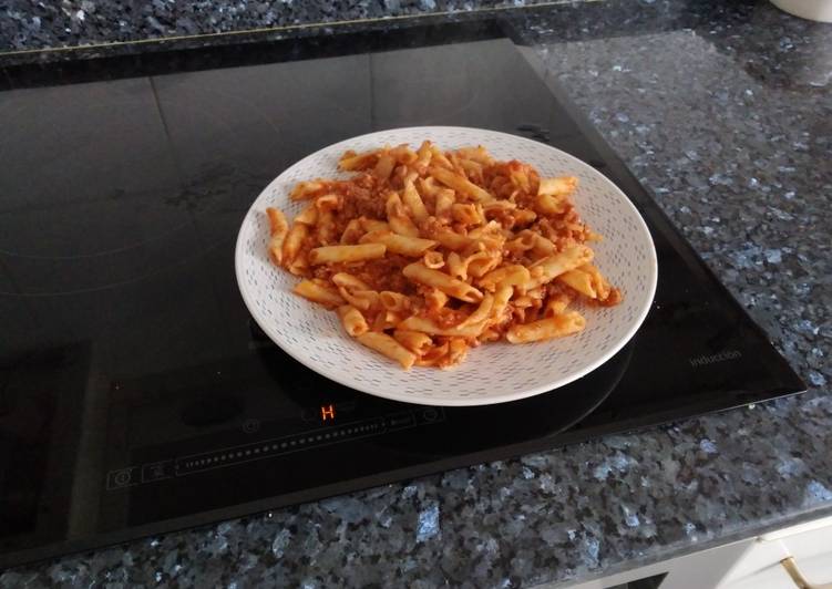 Macarrones con carne picada