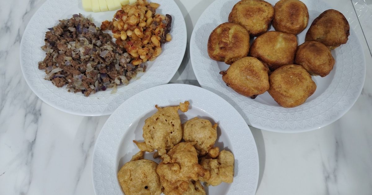 Pisang goreng & Roti goreng gandum