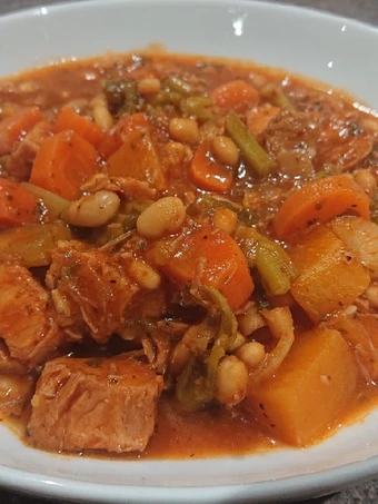 Simple Way Prepare Recipe Ham and Baked Beans Chunky Stew that is Delicious, Perfect}