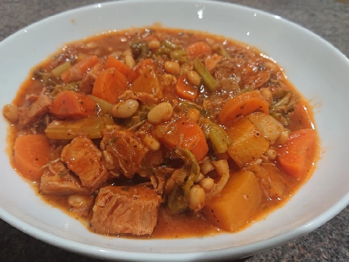 Simple Way Prepare Recipe Ham and Baked Beans Chunky Stew that is Delicious, Perfect}