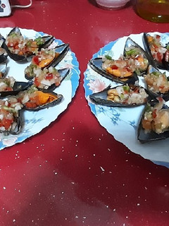 Una foto de Mejillones a la vinagreta