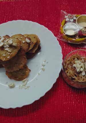 A picture of #MSR#whole wheat flour malpua.