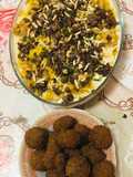 Today's Breakfast: Hummus Fatteh with Falafel