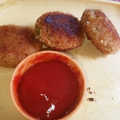 Hung yoghurt kababs A picture of Hung yoghurt kababs.