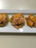 Tostones vestidos de Gala(Gratinados y Rellenos de Salmón)
