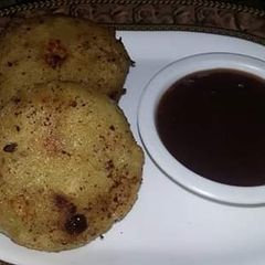 A picture of Souji ki kachori #Cookpadramadan.