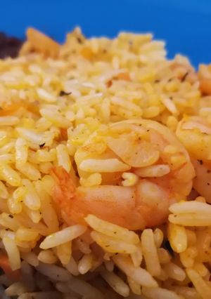 Una foto de Arrocito con camarón