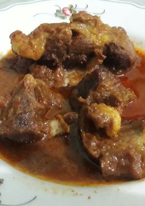 A picture of Mutton salan.