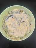 Chilacas con crema