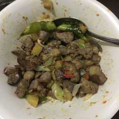 A picture of Sambel hati ampela sederhana.