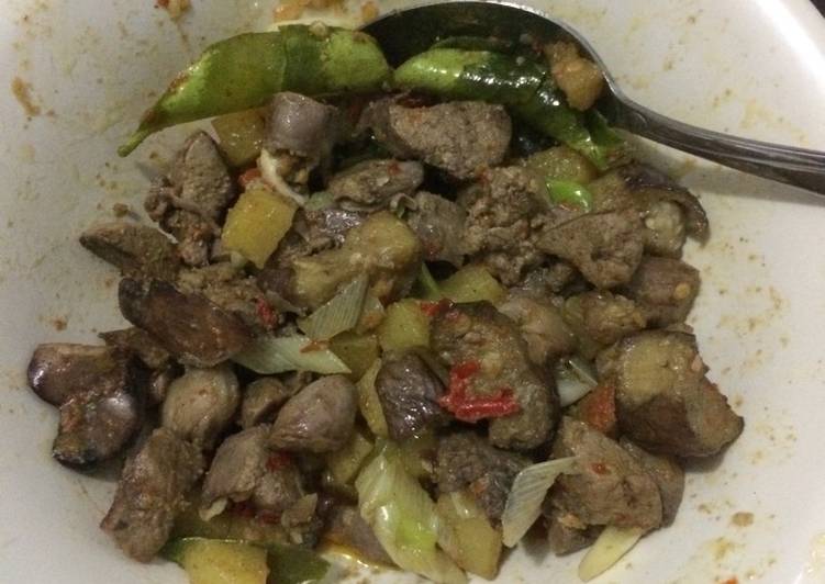 Sambel hati ampela sederhana