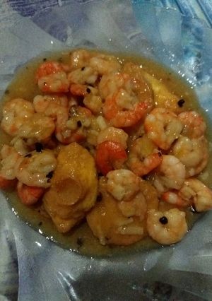 Foto resep Tofu udang lada hitam