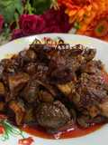 Hati ayam bumbu merah