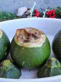 Calabacines rellenos de champiñones y queso