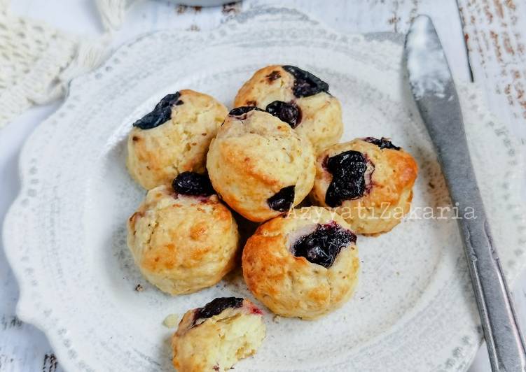 Resepi Blueberry Nestum Scones Sedap 8 Bahan Aneka Resepi Enak