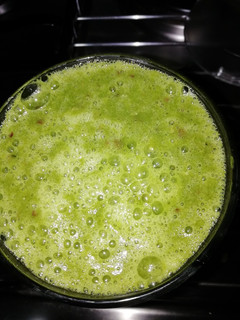 A picture of Green smoothie #breakfastideas.