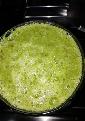 A picture of Green smoothie #breakfastideas.