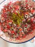 Ceviche de mollejas de pollo!!!