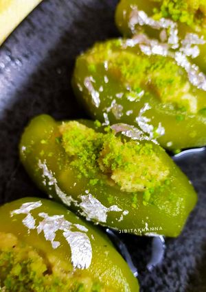 A picture of Potol Mishti / Parwal Mithai.