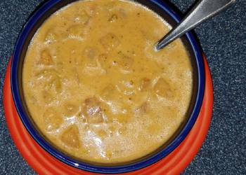 How to Prepare Yummy Cheesy Potato  Broccoli Soup